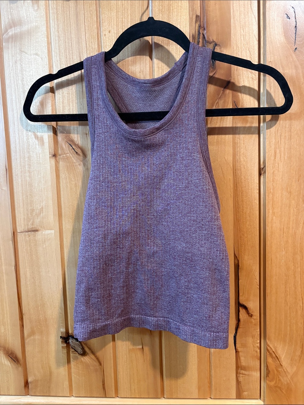 Ribbed Sleeveless Crop Tank Top - Dusty Mauve